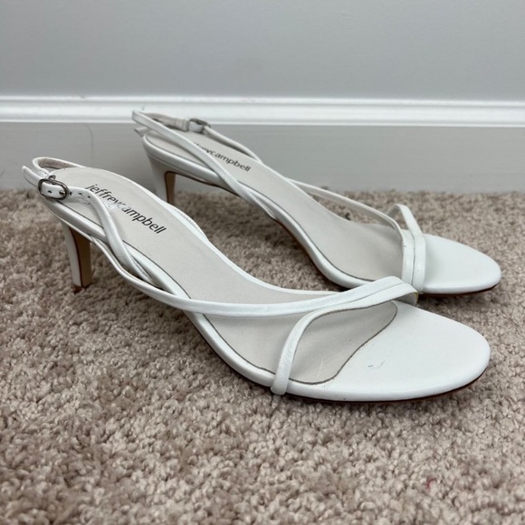 Jeffrey Campbell Morph Slingback Kitten Heels in White - Picture 3 of 7